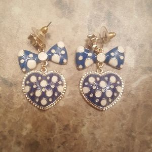 Betsey Johnson Bow Earrings